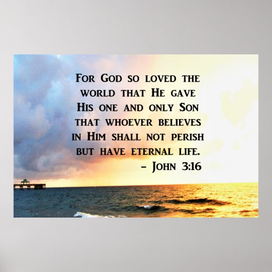 POSTER AWE INSPIRING JOHN 3 16 PHOTO DESIGN (Devant)