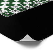 Poster Aweshabile Vintage jeu d'échecs Grand (Coin)