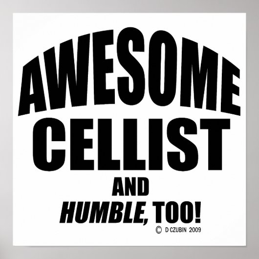 Poster Awesome Cellist (Devant)