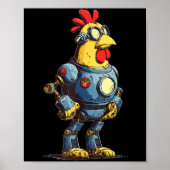 Poster Awesome Chicken Robot For Future Animals Lovers (Devant)