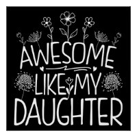 Awesome Comme Ma Fille Fleur sauvage Présente Mama