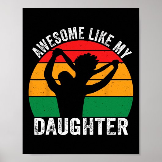 Poster Awesome Comme Ma Fille JunetDix Black Melanin (Devant)