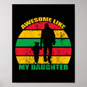 Poster Awesome Comme Ma Fille JunetDix Black Melanin