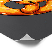 Poster Awesome Festive Pretzel With Santa Claus Hat Costu (Coin)