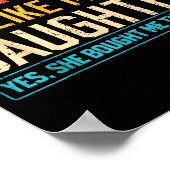 Poster Awesome Like My Daughter Funny Dad Daddy Papa Mom (Coin)