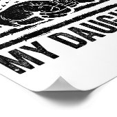 Poster Awesome Like My Daughter Men Funny Fathers Day Dad (Coin)