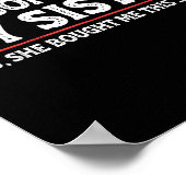 Poster Awesome Like My Sister Sarcastic Funny Brother  (Coin)