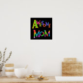 Poster Awesome Maman T-shirts et cadeaux (Cuisine)