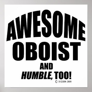 Poster Awesome Oboist