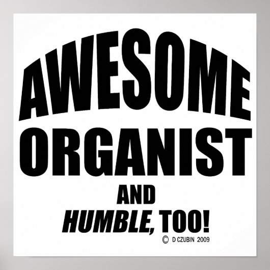 Poster Awesome Organist (Devant)