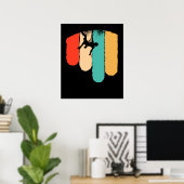 Poster Awesome Rock Escalade Retro Mountain Climber Hiker (Bureau à domicile)