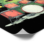 Poster Awesome Xmas Tree With Drums For Rocking Christmas (Coin)