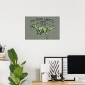 Poster Awesomesaurus Rex (Bureau à domicile)