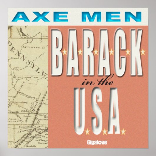 Poster Ax Men B-A-R-A-C-K Dans L'Affiche Aux États-Unis (Devant)