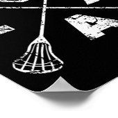 Poster Axe croisé Lacrosse (Coin)