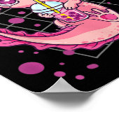 Poster Axolotl Boba Tea Bubble Tea Kawaii Anime Japonais (Coin)