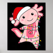Poster Axolotl Christmas Fairy Light Christmas Axolotl (Devant)
