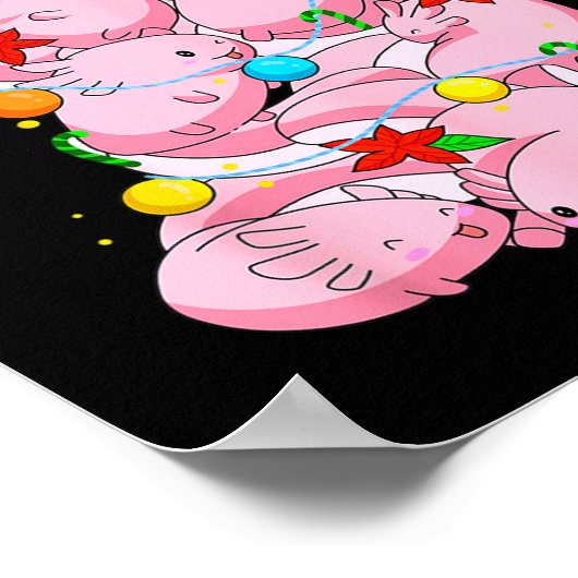 Poster Axolotl Christmas Tree Ornament Fish Axolotl Anima (Coin)