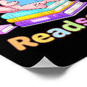 Poster Axolotl de Readsolotl lit des livres lecture cool (Coin)
