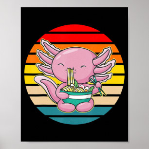 Poster Axolotl Eating