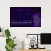 Poster Ayaan Hirsi Ali | Pas d'affiche de résonance cogni (Bureau à domicile)
