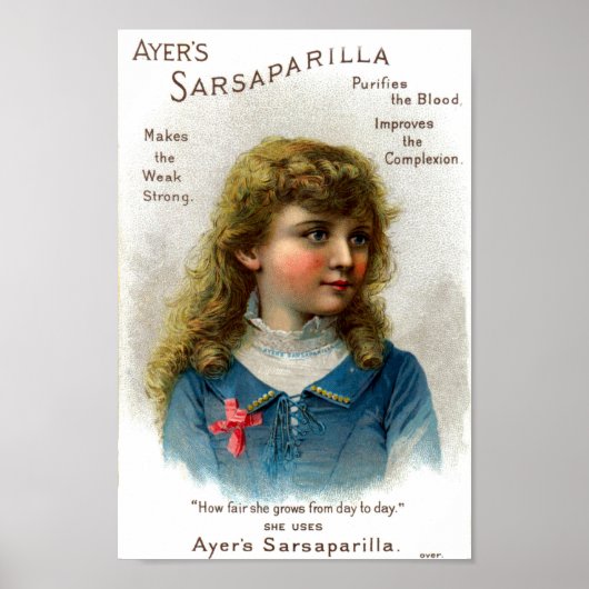 Poster Ayers How Fair She Grows Vintage Advertising (Devant)