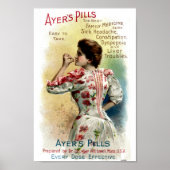 Poster Ayers Pills Publicité Vintage (Devant)