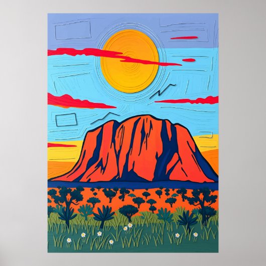 Poster Ayers Rock (Devant)