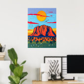 Poster Ayers Rock (Bureau à domicile)
