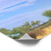 Poster Ayers Rock Uluru dans l'Outback Australie (Coin)