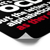 Poster Ayez Cdo - C'est comme Ocd Mais Les Lettres Sont D (Coin)