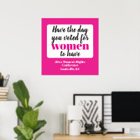 Ayez la journée que vous avez votée pour les femme