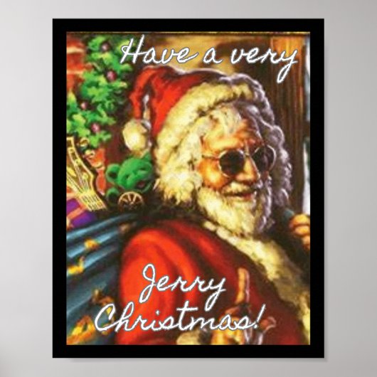 Poster Ayez Très Joyeux Noël Garcia Père Noël Holiday (Devant)