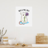 Poster Ayez Un Jour De Souris Drôle Pun De Souris (Cuisine)