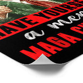 Poster Ayez Un Joyeux Noël Drôle Trump Christ (Coin)