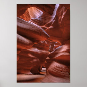 Poster AZ, Arizona, Page, Haut Antelope Canyon