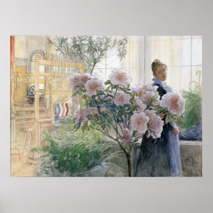 Poster Azalea par Carl Larsson