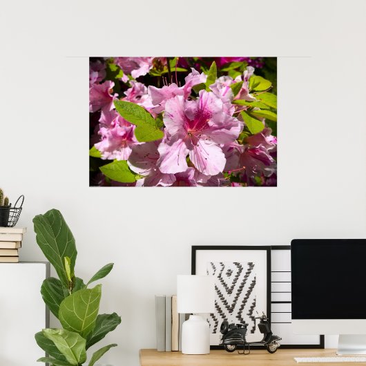 Poster Azalée, (Bureau à domicile)
