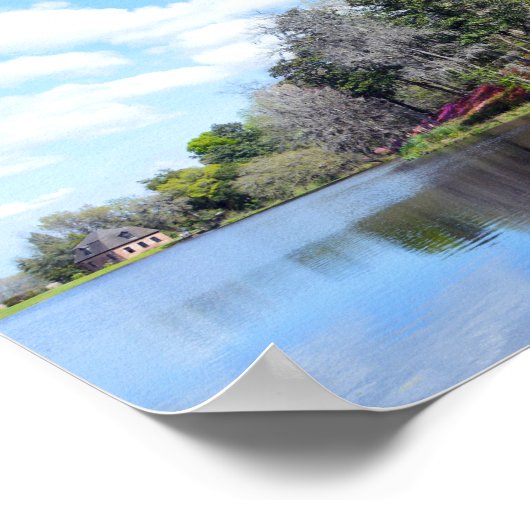 Poster Azalées À L'Étang De Rice Mill (Coin)