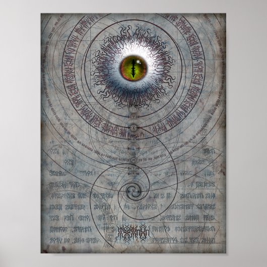 Poster AZATHOTH 8,5x11 (Devant)