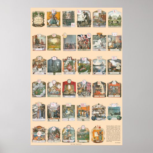 Poster Azbuka (Alphabet) par Alexander Benois (Devant)