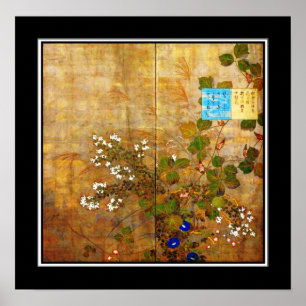 Poster Aziatische Vintage Kunst Suzuki Kiitsu, Jap