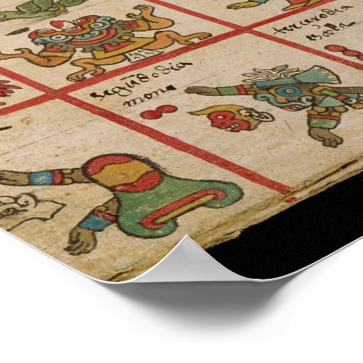 Poster Aztec Codex Borbonicus (Coin)