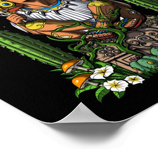 Poster Aztec Dieu Xochipilli (Coin)