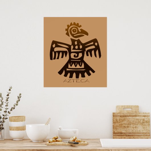 Poster AZTEC ~ Esprit d'oiseaux (Cuisine)