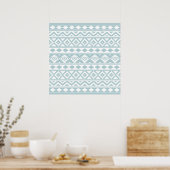 Poster Aztec Essence Ptn III b Canard Oeuf Bleu & Blanc (Cuisine)