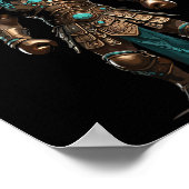 Poster Aztec Guerrier Mexicain Pride de boxe (Coin)