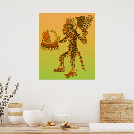 Poster Aztec Jaguar (Cuisine)