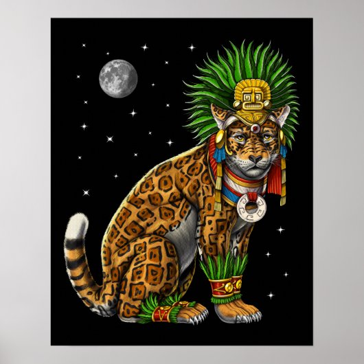 Poster Aztec Jaguar Dieu (Devant)