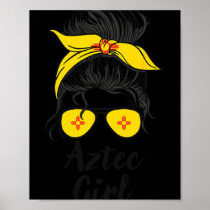 Poster Aztec Nouveau-Mexique Femmes Fille